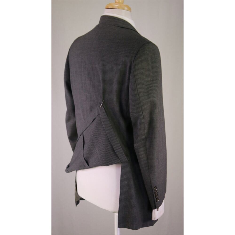 Paul Stuart Gray Thin Striped Wool Crepe 3-Btn Su… - image 7